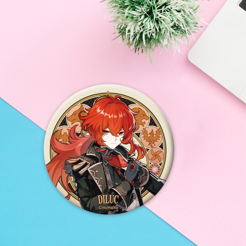 Tmdbyx Huy hiệu mạ thiếc 58mm Genshin