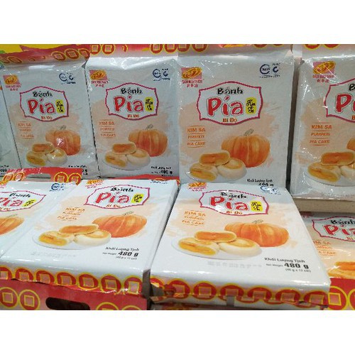 Bánh Pía Tân Huê Viên Kim Sa Bí Đỏ Túi 480gr