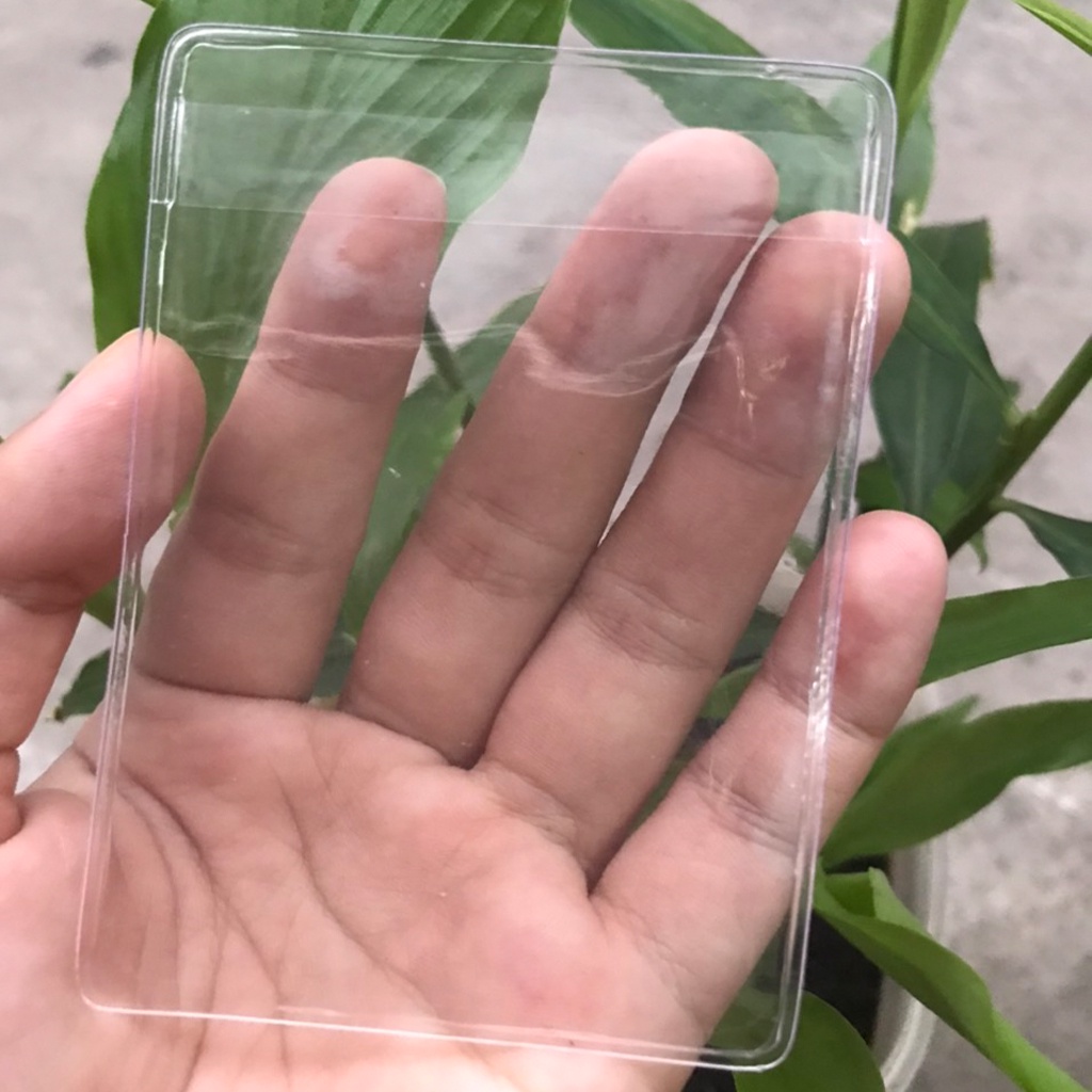 Bọc chống xước chip CCCD - ATM, combo 10 túi vỏ bọc căn cước công dân có nắp trong suốt  bảo vệ thẻ cho bạn