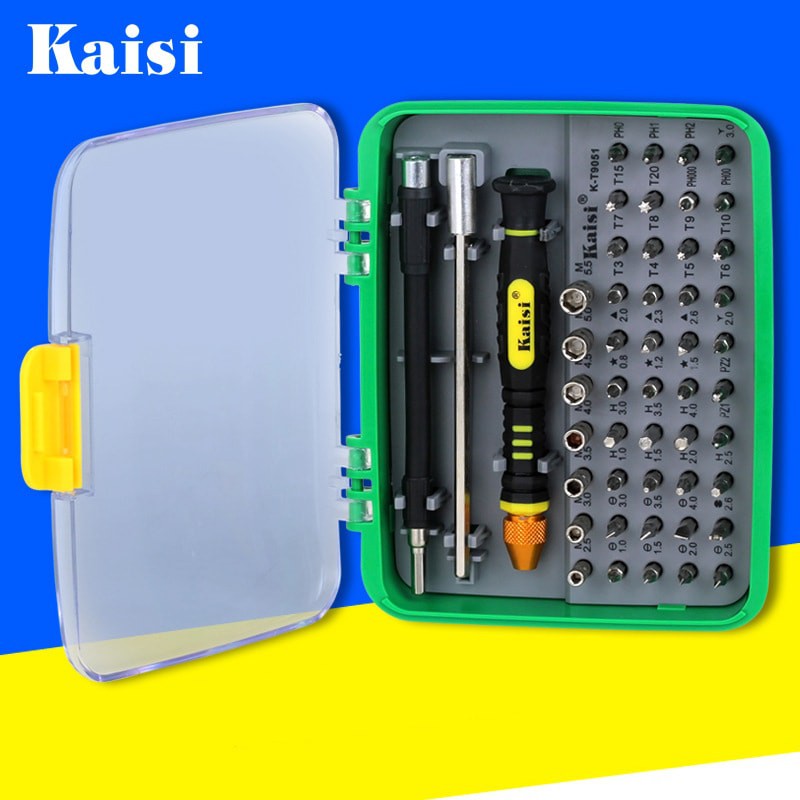 Bộ tua vít đa năng 51 chi tiết Kaisi KT9051 hỗ trợ sửa chữa lắp đặt máy móc trong nhà tiện lợi