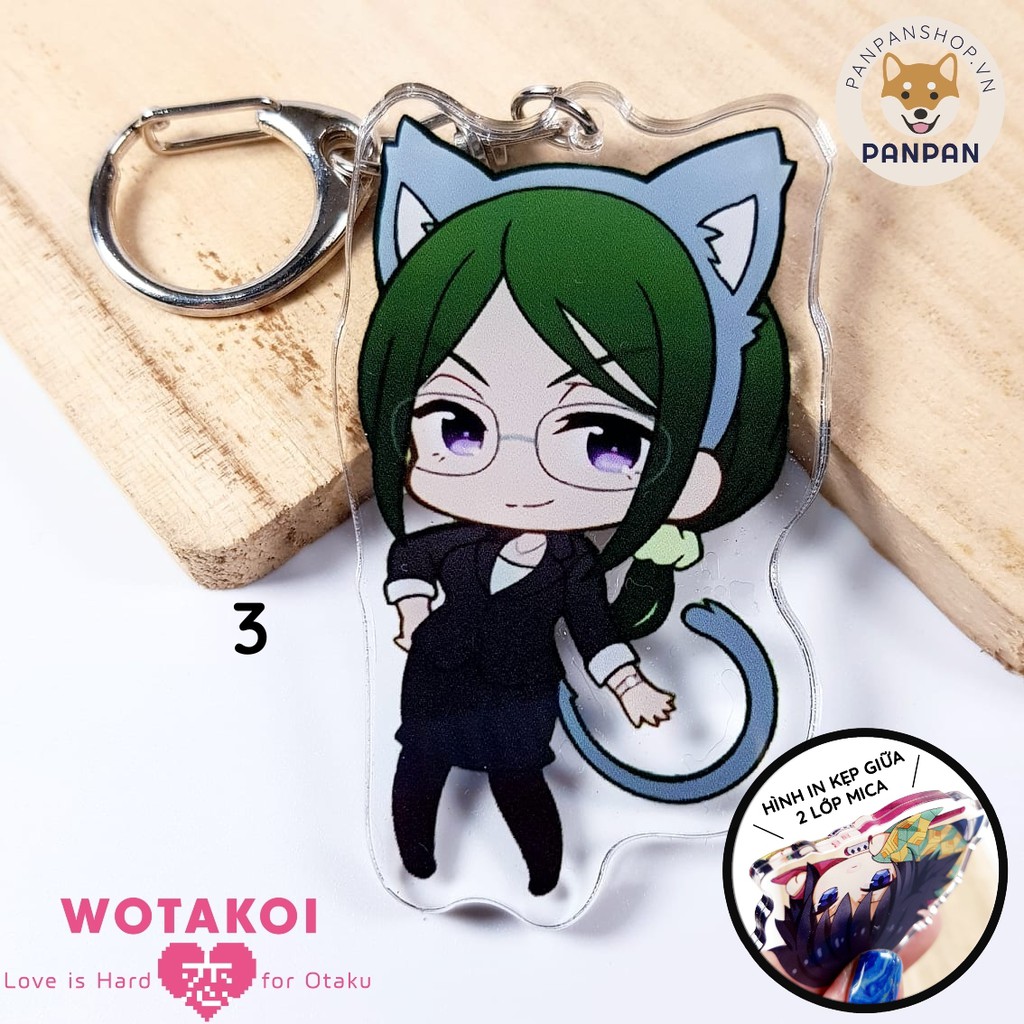 Móc khóa DELUXE Wotakoi: Love Is Hard for Otaku (Chuyện tình về dân otaku) - 2 lớp Acrylic