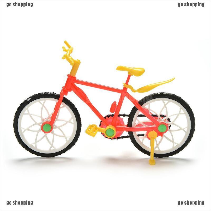 {go shopping}1 Pcs Creative Red Yellow Mountain Bike for Barbies Dolls