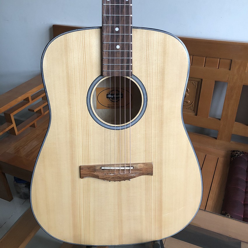 Đàn guitar acoustic DVE70 D màu gỗ Tặng kèm Bao da và phụ kiện