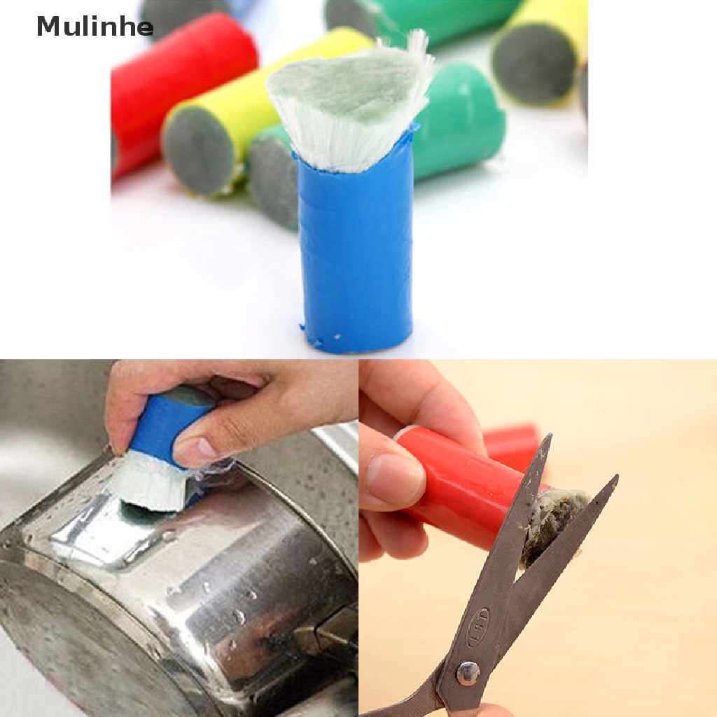 Mulinhe Magic Stainless Steel Metal Rust Remover Cleaning Detergent Stick Wash Brush VN