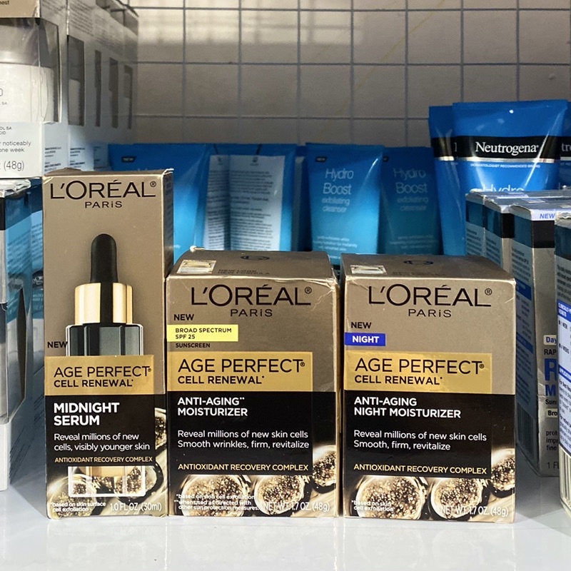 Bộ serum kem dưỡng đẹp da Loreal Paris Age Perfect Cell Renewal Regenerating