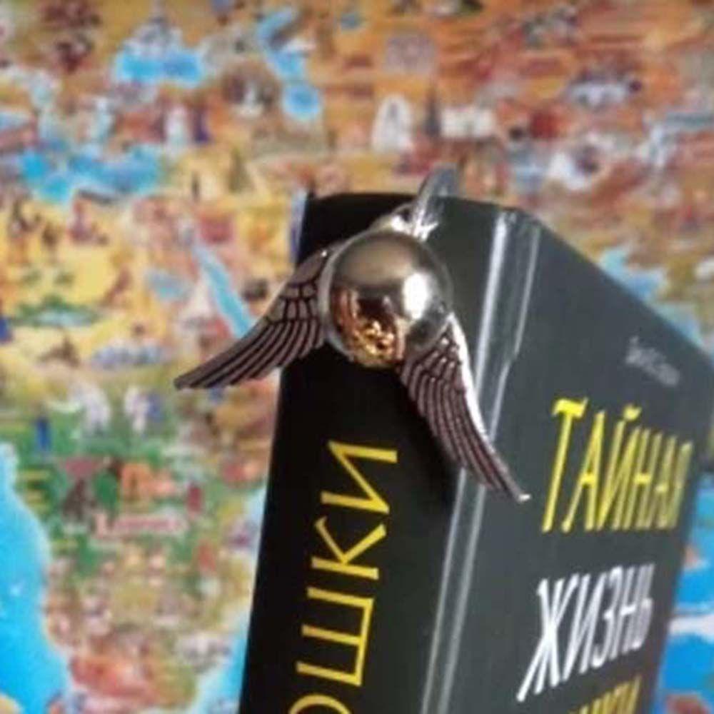 Mmluck Đánh Dấu Trang Sách Hình Đôi Cánh Hallows Bằng Kim Loại Dành Cho Học Sinh / Quà Tặng