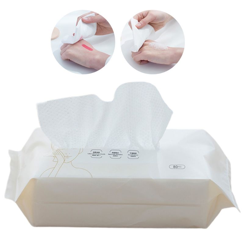 XIXI Set 80 khăn cotton lau mặt dùng một lần tiện dụng khi đi du lịch
 | BigBuy360 - bigbuy360.vn
