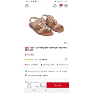 Sandal Juno SD01074 màu xám và hồng (mua 2 đôi tặng 1 đôi giày bệt VNXK new 100%) size 35 và dép chữ H