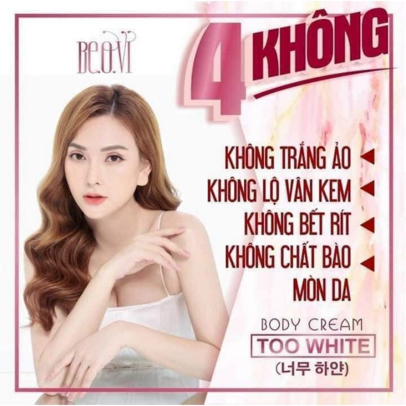 Body Thu Thủy Beovi trắng da nâng tone chính hãng 220gr