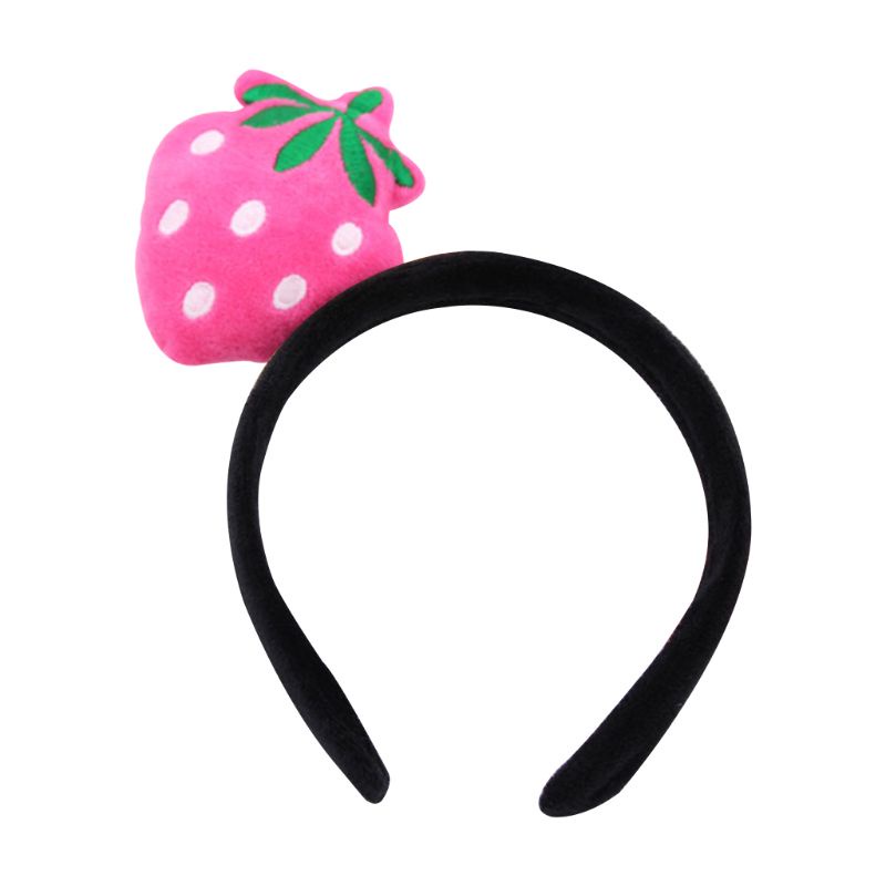 Flgo Băng Đô Vải Lông Họa Tiết Trái Cây Hoạt Hình 3D Nhiều Màu Sắc Dễ Thương Cho Bé