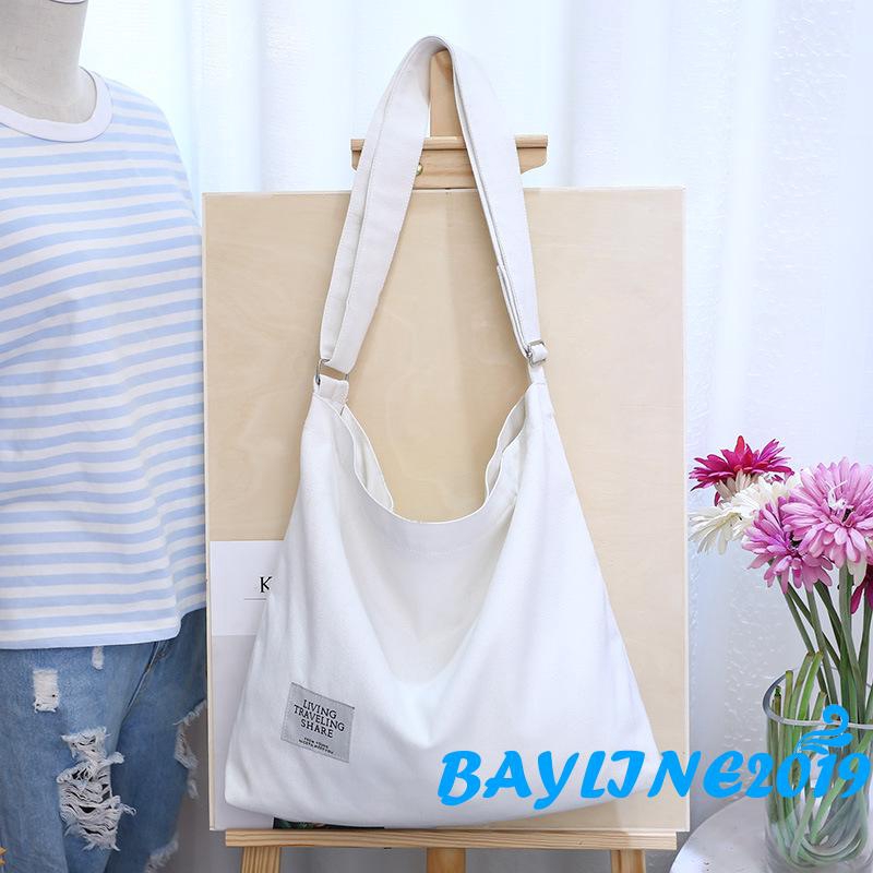 Túi đeo chéo vải canvas thời trang Hàn Quốc cho nữ
