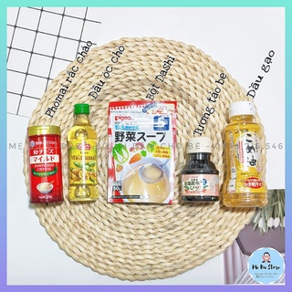 Gia vị cho bé ăn dặm từ 6 tháng, phomai rắc, dầu nêm, bột daishi, tương tảo bẹ, dầu nấu Sammbaby