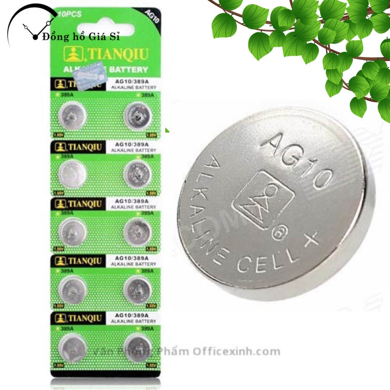 [Chính hãng] Pin cúc áo AG10 LR1130H Tianqiu - vỉ 1 viên