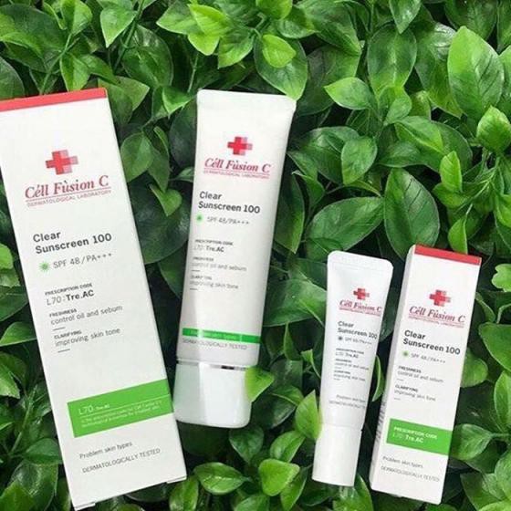  Kem Chống Nắng Dành Cho Da Dầu Mụn Cell Fusion C Clear Sunscreen 100 SPF48/ PA+++ 35ml | BigBuy360 - bigbuy360.vn