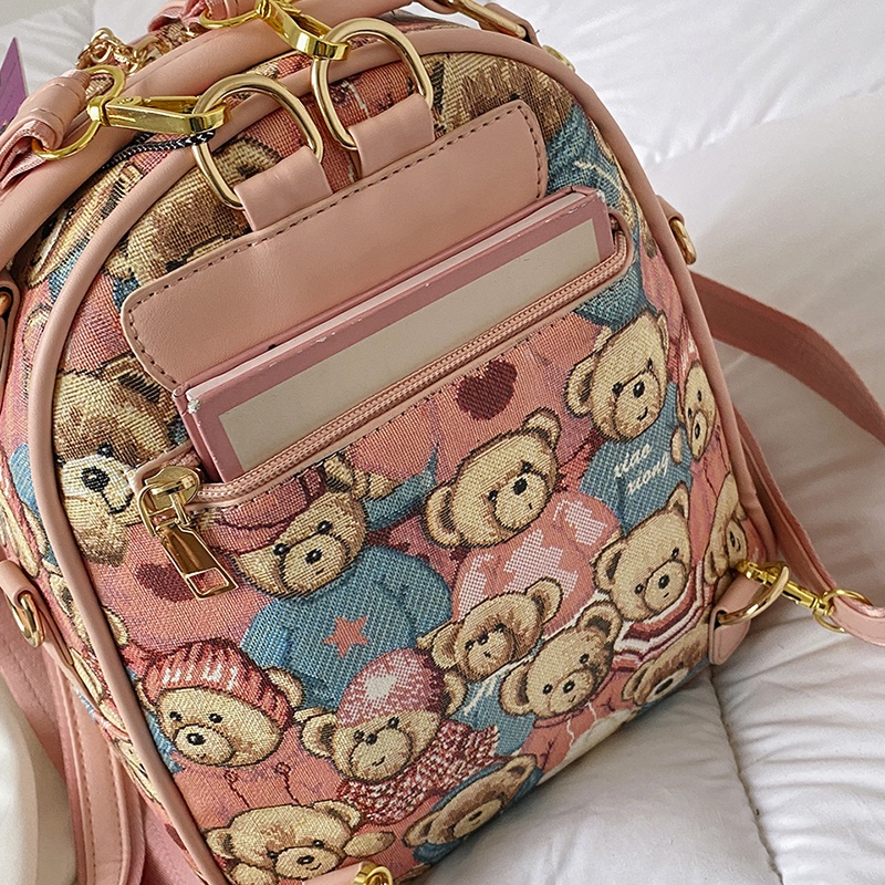 Ba Lô Đeo Vai Đi Mua Sắm Kiểu Hoạt Hình Đường Phố Phương Tây Dễ Thương