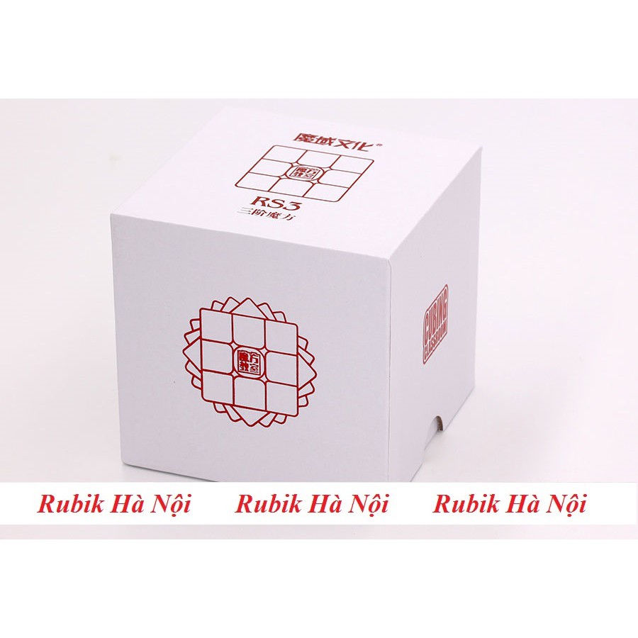 Rubik 3x3. Mofang Jiaoshi MF3RS3 Đen/Trắng/Stickerless/Có Nam Châm