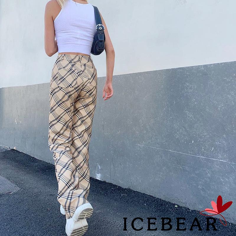 Quần Dài Thể Thao Dáng Ôm Kẻ Sọc Đính Kim Cương Cá Tính Cho Nữ