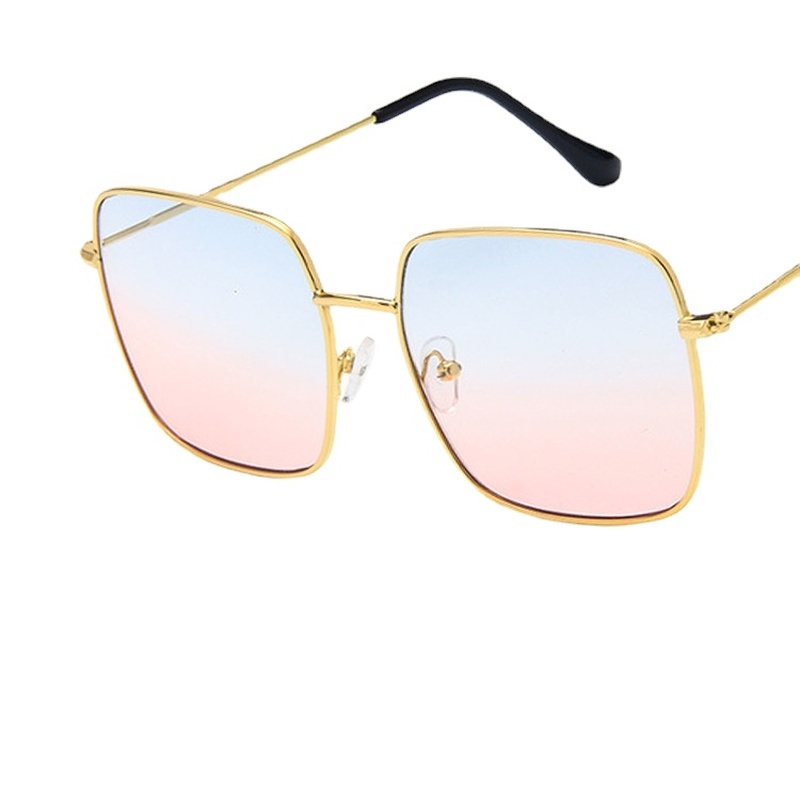 Mắt kính gọng kim loại hình đa giác thời trang Hàn Quốc