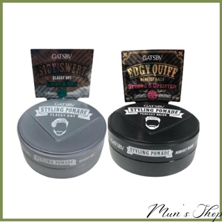 Xáp vuốt tóc 75g xám - đen - sáp vuốt tóc gatsby styling pomade dry