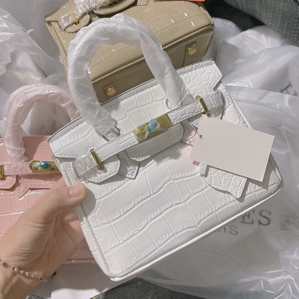 Túi B.Kinnn da rắn bóng size 20 chất siêu đẹp