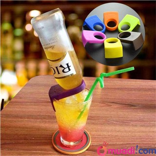 Nút gài kẹp chai bia cocktail úp ngược nhiều màu