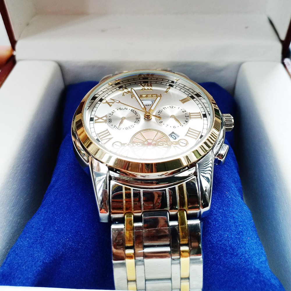 [ẢNH THẬT] Đồng Hồ Nam FNGEEN FN4001 chính hãng, Đồng hồ Doanh Nhân Chạy 2 Lịch Cao Cấp | BigBuy360 - bigbuy360.vn