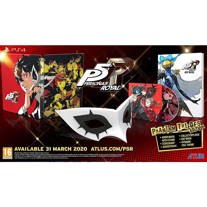 [Mã SKAMCLU9 giảm 10% đơn 100K] Bộ Đĩa Game PS4: Persona 5 Royal Phantom Thieves Edition - hệ EU