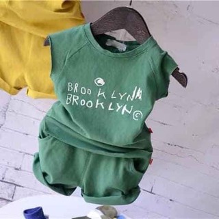Bộ Cộc Tay Brooklyn Siêu Mát Cho Bé