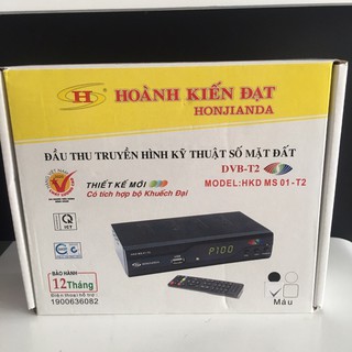Đầu Thu DVB T2 HKD MS 01-T2 Chính Hãng -Truyền Hình Số Mặt Đất DVB-T2 miễn Phí