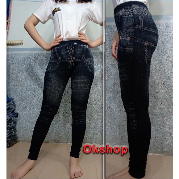 [VIP]Quần legging giả bò cạp cao siêu đẹp Quần Jean | BigBuy360 - bigbuy360.vn
