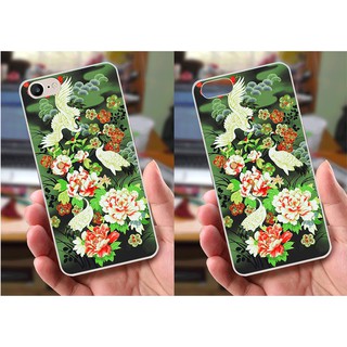 Ốp lưng iPhone 6 / 6S (dẻo viền trắng trong) - Hình Chim Công, Cá Chép, Cò