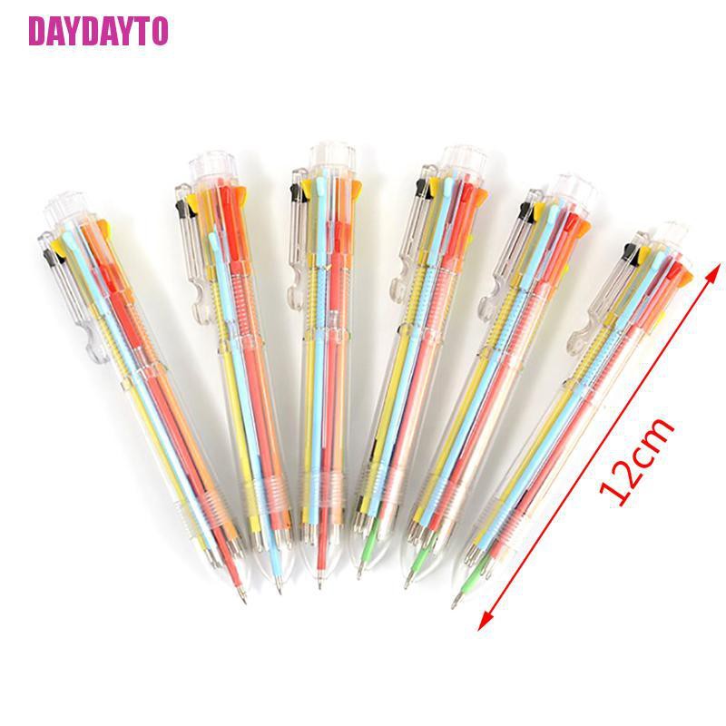 Bút Bi 8 Trong 1 Nhiều Màu Sắc Dành Cho Học Sinh / Văn Phòng