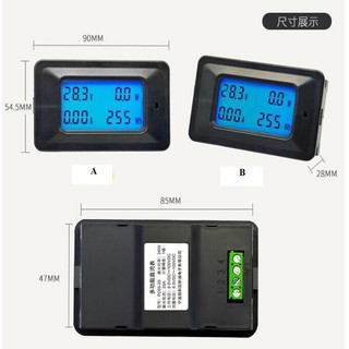 công tơ đo điện áp dòng điện công suất DC