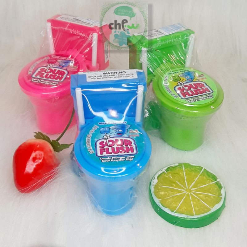 Kẹo mút chấm bồn cầu Sour Flush kidsmania 39g