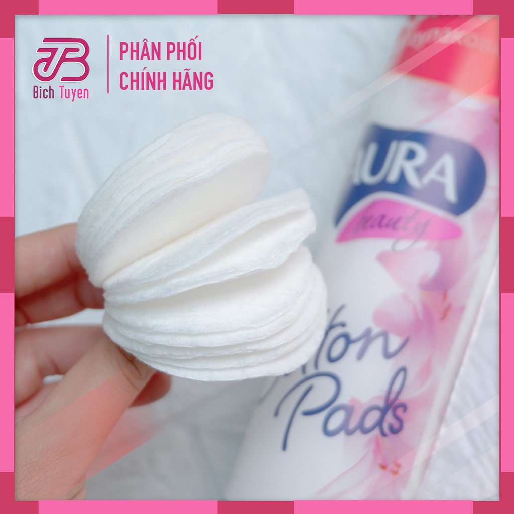 Bông Tẩy Trang Aura Beauty 150 Miếng BT Cosmetic