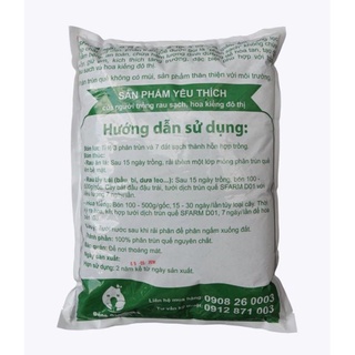 PHÂN TRÙN QUẾ SFARM - túi 5kg