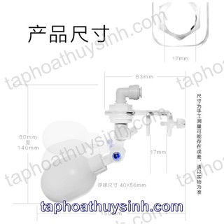 PHAO CHÂM NƯỚC TỰ ĐỘNG MINI KÈM VAN KHOÁ NƯỚC