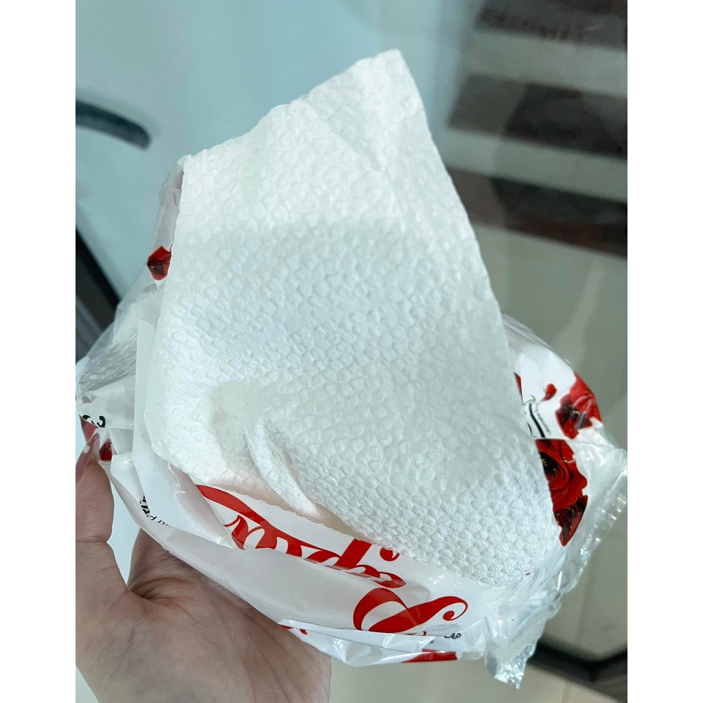 Khăn giấy rút đa năng cao cấp Papaver, 100% bột giấy nguyên sinh, 200 tờ 2 lớp siêu mềm siêu dai
