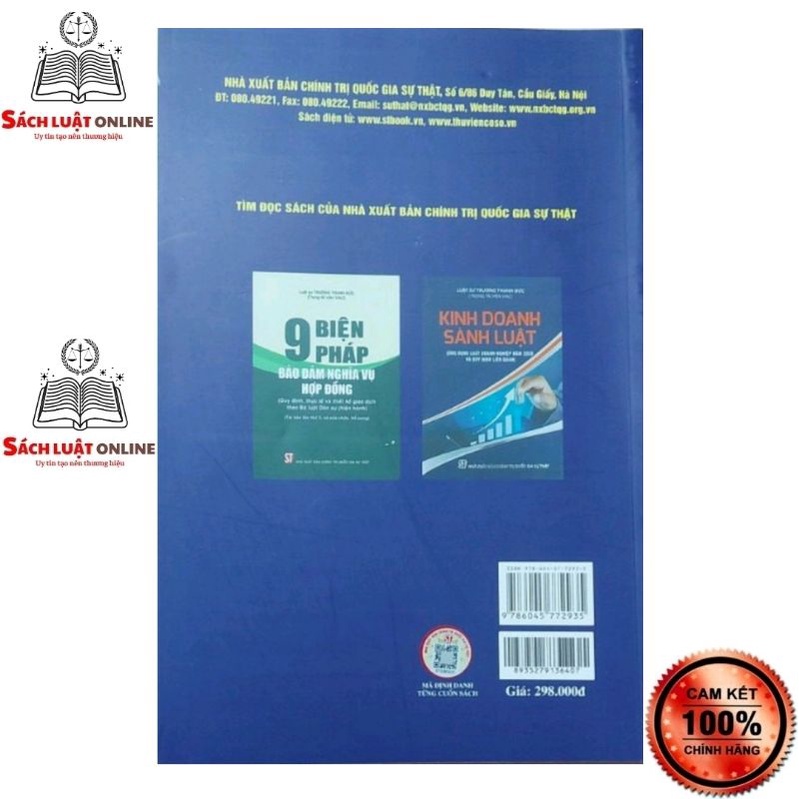 Sách - Combo 2 cuốn Cẩm nang pháp luật ngân hàng (nhận diện những vấn đề pháp lý) + 9 biện pháp bảo đảm nghĩa vụ hợp...