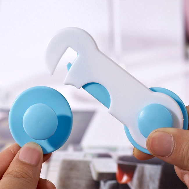 1 Khóa Cửa Ngắn An Toàn Màu Hồng Cho Trẻ Em/Trẻ Em/ Ngăn Kéo/ Ngăn Kéo/ Tủ Chén