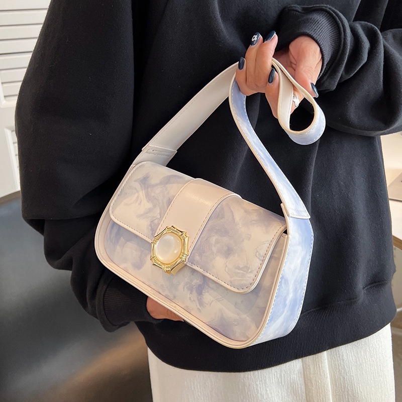 Túi Đeo Vai Có Khóa Kéo Phong Cách Pháp Thời Trang Cho Nữ