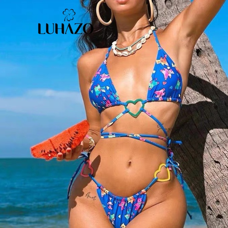 Bikini đi biển LUHAZO đồ bơi sexy Mẫu Mới 2022 Âu Mỹ 2 mảnh sexy kiểu nữ đẹp du lịch DK2T501