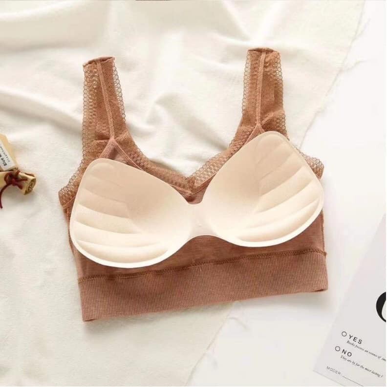 Áo bra nâng ngực Fresize kiểu dáng thể thao mềm mại, Áo hai dây thể thao co dãn 4 chiều A319