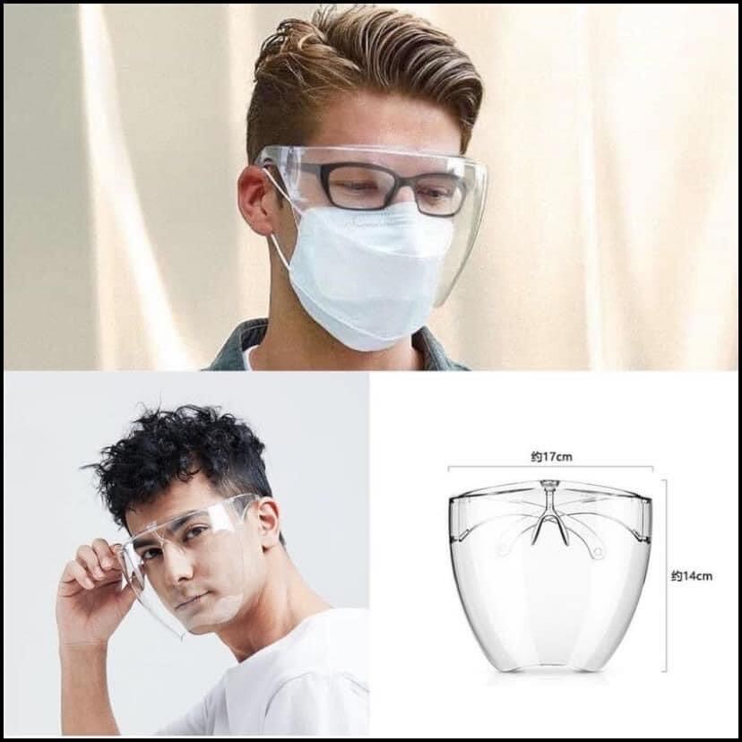 Kính chống giọt bắn face shield chính hãng cao cấp hcm, mặt nạ chống dịch kháng khuẩn an toàn BH 12 Tháng