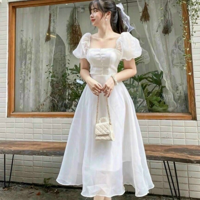 Đầm dự tiệc đính cườm kiểu công chúa cực xinh sang chảnh cho nàng