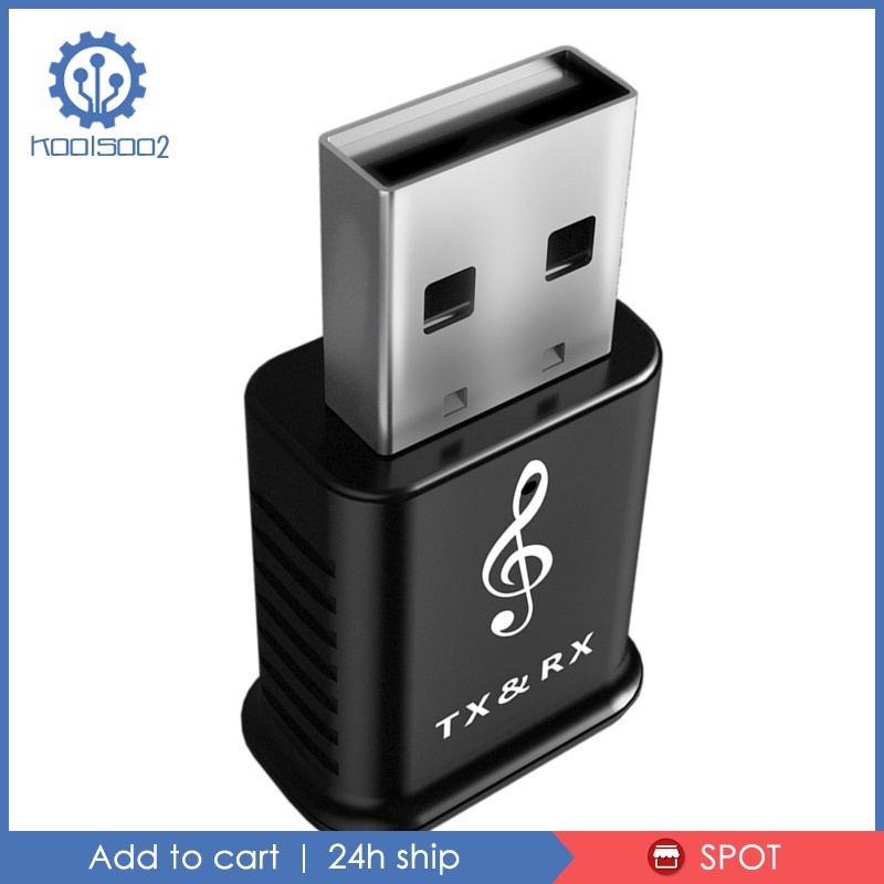 Bộ Thu Phát Âm Thanh Usb Bluetooth 5.0 2 Trong 1 Kool2-8 Cho Tv / Pc / Xe Hơi