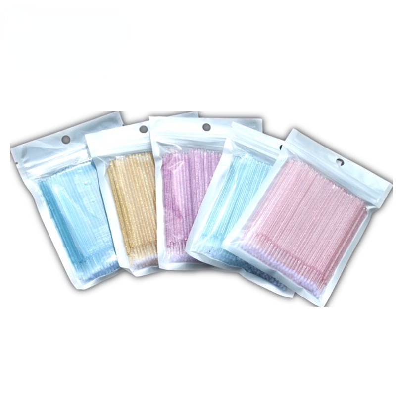 Hộp Tăm Bông cotton Làm Sạch Lông Mi/Lông Mày Tiện Dụng