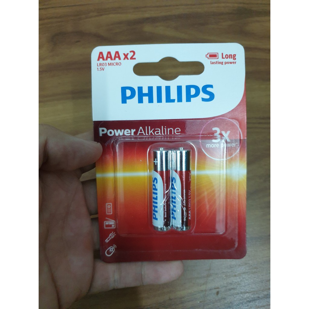 Pin Philips Alkaline High Power 1.5V AA / AAA (LR6P2B/97), chính hãng - Điện gia dụng Hoàng Kim