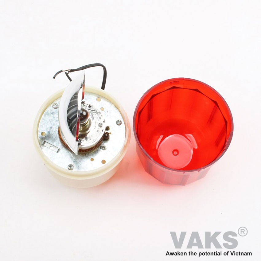 ĐÈN QUAY TÍN HIỆU BÁO ĐỘNG KHÔNG CÒI 1101 - 220V AC Màu Đỏ.
