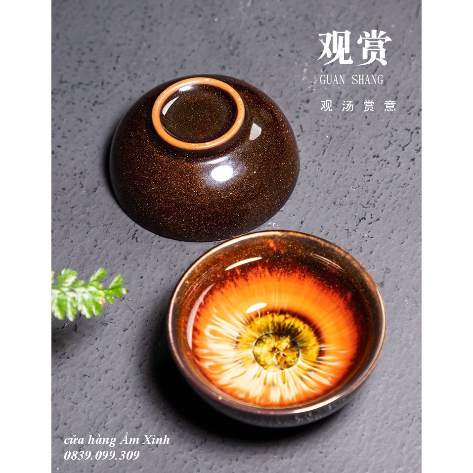 chén thiên mục lông thỏ